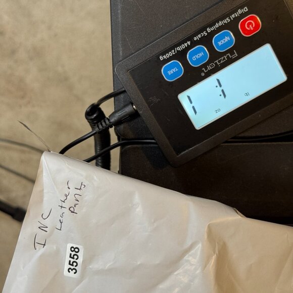 INC International Concepts Pants Women Size 6 Brown Flared 100% Leather Scales - Picture 12 of 12